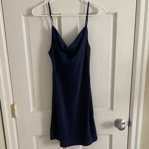 Urban Outfitters Navy Slip Dress